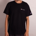 Camiseta Champion Mini Script Embroidery Logo Preto