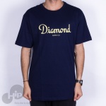 Camiseta Diamond Champagne Sign Azul