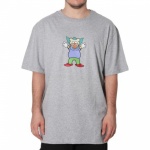 Camiseta Grizzly Clownin SS Cinza Claro