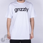 Camiseta Grizzly Lowercase Logo Branca