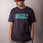 Camiseta Grizzly Stamped Large Preto