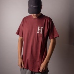Camiseta HUF Classic H Vinho