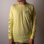 Camiseta Manga Longa Billabong Coaster Amarelo