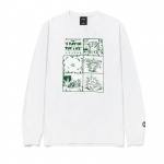 Camiseta Manga Longa Huf Day In The Life Branco