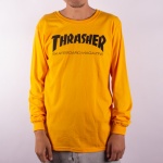 Camiseta Manga Longa Thrasher Skate Mag Amarelo