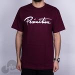 Camiseta Primitive Nuevo Script Vinho