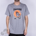 Camiseta Thrasher Outlaw Cinza Claro