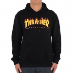 Canguru Thrasher Flame Logo Large Preto