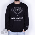 Moletom Diamond Brilliant Crewneck Preto