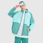 Jaqueta Baw Turtleneck Panel College Verde