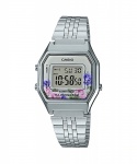 Relgio Casio La680Wa-4Cdf Prata Florido