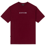 Camiseta Disturb Logo Vinho
