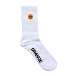 Meia Orange Smile Branco