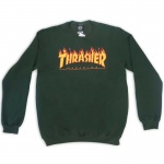 Moletom Thrasher Flame Logo Verde