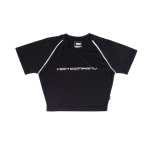 Baby Look High Raglan Fresh Preto