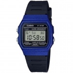 Relgio Casio F-91WM-2ADF Preto e Azul