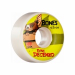 Roda Bones 53mm Stf Decenzo Gizzmo Branco