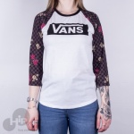 Blusa 3/4 Vans Botanical Tangle Branca