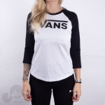 Blusa 3/4 Vans Flying Raglan Branca