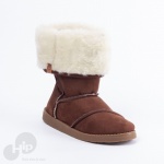 Bota Perky Confy High Suede Marrom