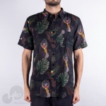 Camisa New Era Botany Jungle Fauna Preta