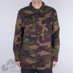 Camisa Vans Cutler Oversized Camuflado Verde