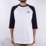 Camiseta 3/4 Vans Standard Raglan Branca