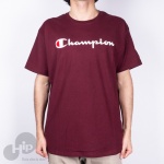 Camiseta Champion Logo Manuscrito Vinho
