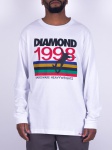 Camiseta Diamond Manga Longa Nineties Branca