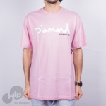 Camiseta Diamond Og Script Rosa