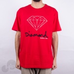 Camiseta Diamond Og Sign Large Vermelha