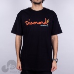 Camiseta Diamond Paradise Og Script Preto