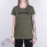 Camiseta Feminina Thrasher Skate Mag Verde