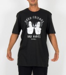 Camiseta Globe Bad Habits Preta Vintage