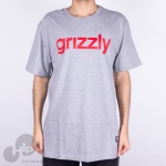 Camiseta Grizzly Lowercase Logo Cinza Claro