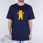 Camiseta Grizzly Og Bear Logo Azul Escuro