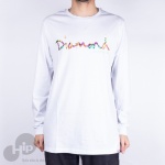 Camiseta Manga Longa Adiamond Og Script Fasen Branca