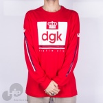 Camiseta Manga Longa Dgk Hustle Club Vermelha