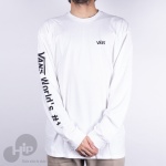 Camiseta Manga Longa Vans Ii # 1 Branca