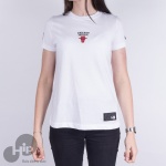 Camiseta New Era Girls Chicago Bulls Branca