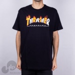 Camiseta Thrasher Flame Mag Preta