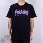 Camiseta Thrasher Patriot Preta