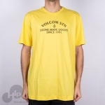 Camiseta Volcom No Arch Amarela