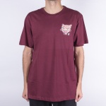 Camiseta Volcom Ozzy Tiger Vinho