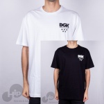 Camisetas Dgk Kit Com 2 All Star Branca/Preta