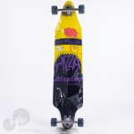 Longboard Creme Pizza Preto/Amarelo