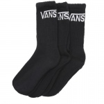 Meia Feminina Vans Classic Crew 3Pk Preto