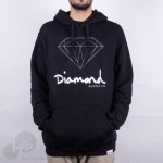 Moletom Diamond Og Sign Preto