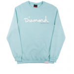 Moletom Diamond Og Script Azul Claro