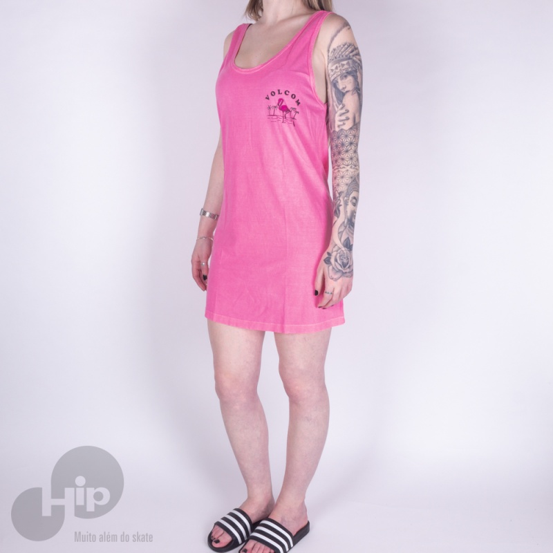 Vestido Volcom Neon And On Rosa